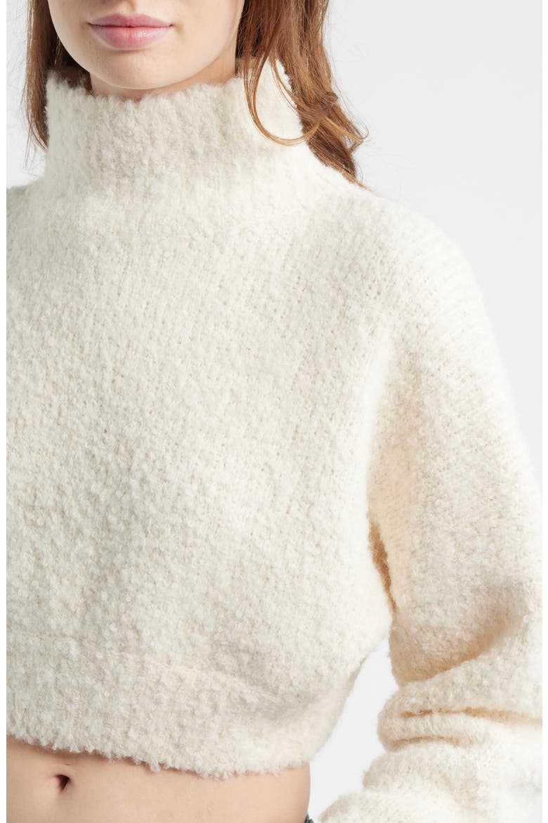 Cheyenne Cropped Chunky Sweater, Alternate, color, CREAM