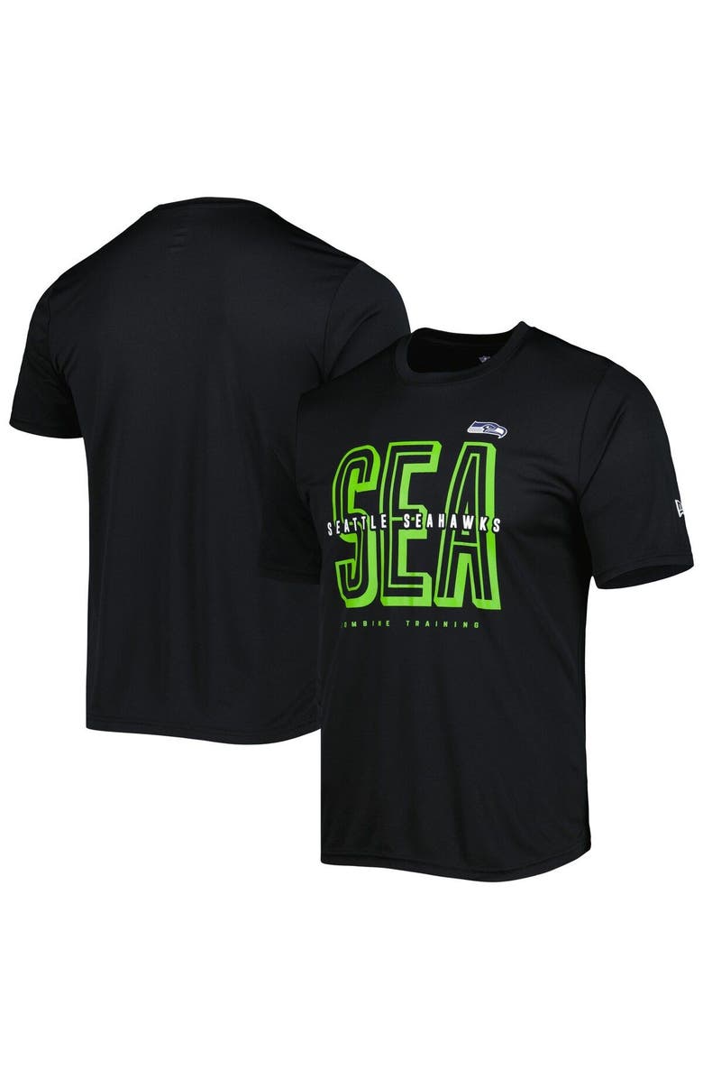 New Era Men's New Era Black Seattle Seahawks Scrimmage T-Shirt, Main, color, 