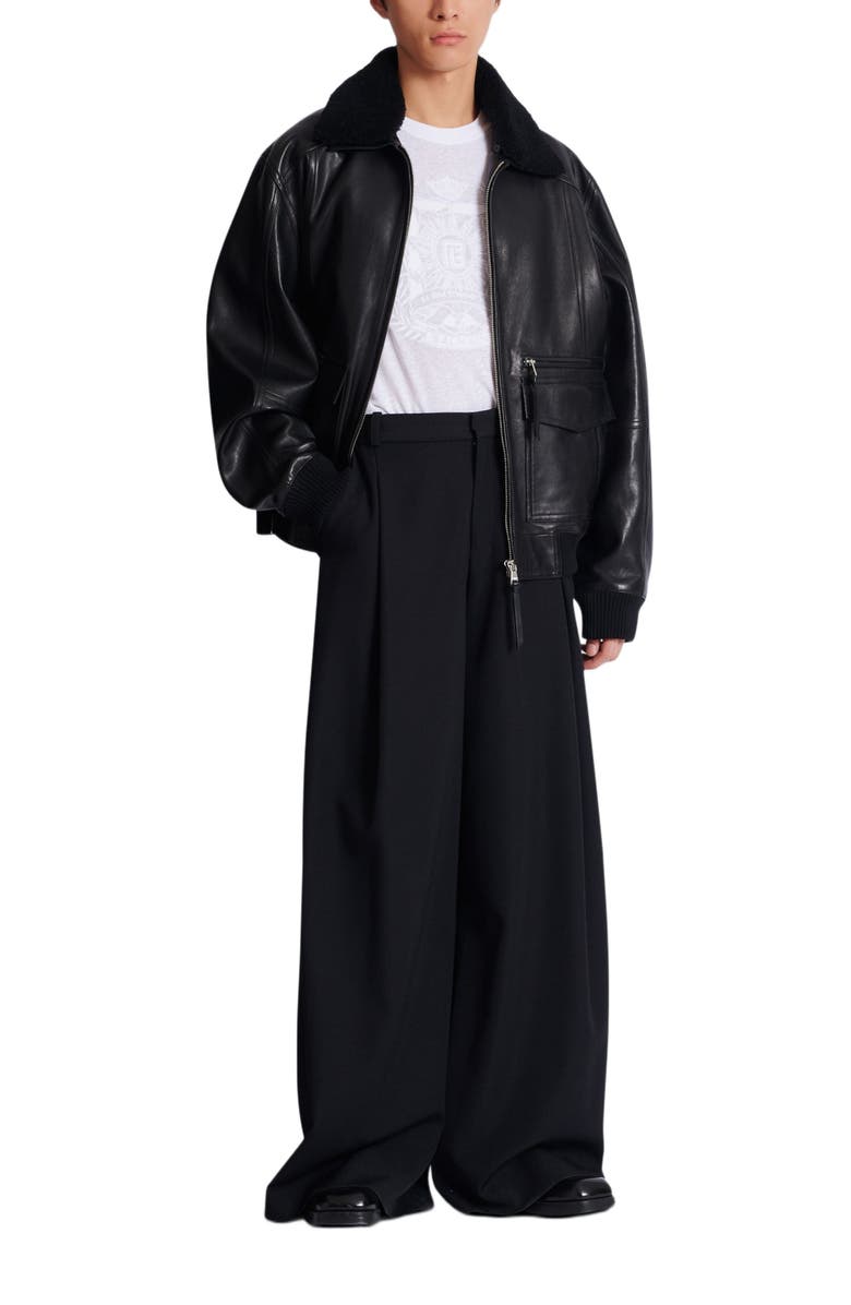 Balmain Écusson Embroidered Linen T-Shirt, Alternate, color, White