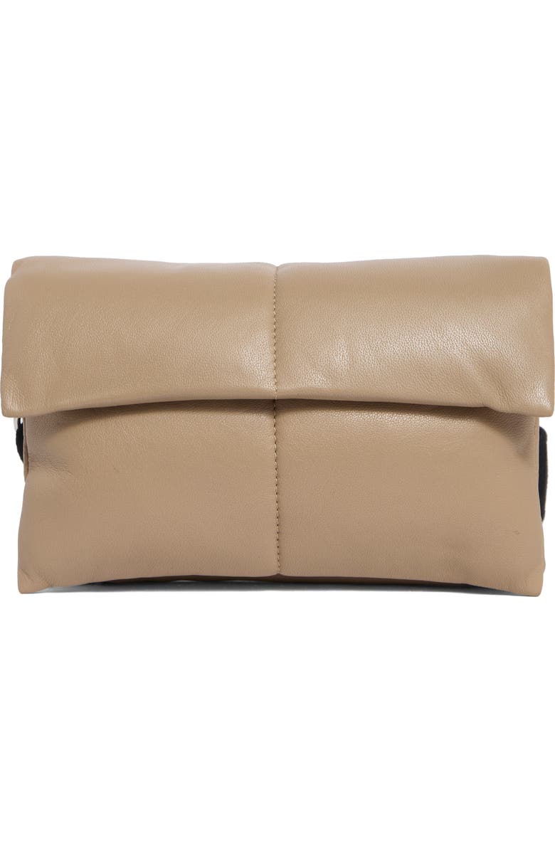 AllSaints Ezra Quilted Crossbody Bag, Main, color, Mink Brown