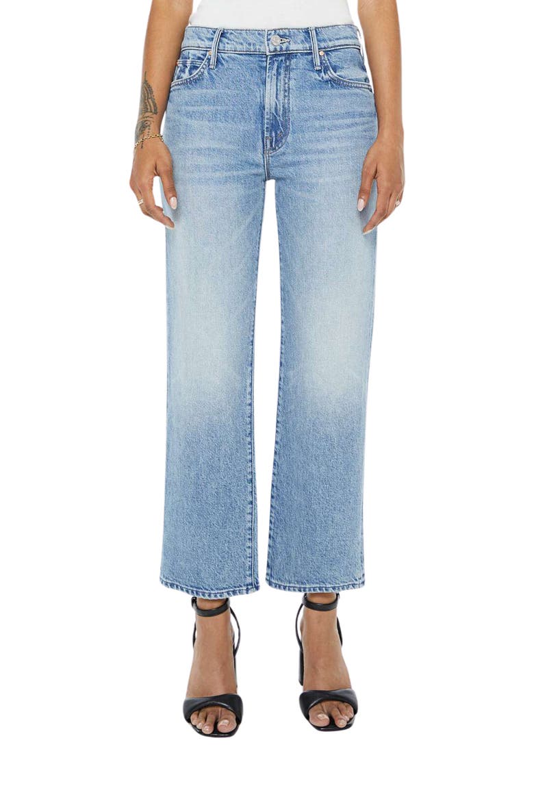 Lil Kick It High Waist Straight Leg Jeans, Main, color, BIRDS GONE WILD