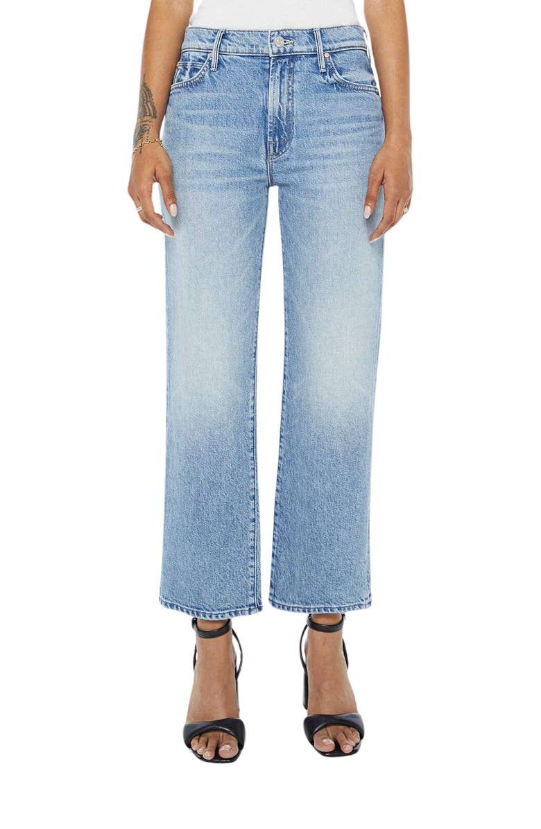 MOTHER Lil Kick It High Waist Straight Leg Jeans, Main, color, Birds Gone Wild