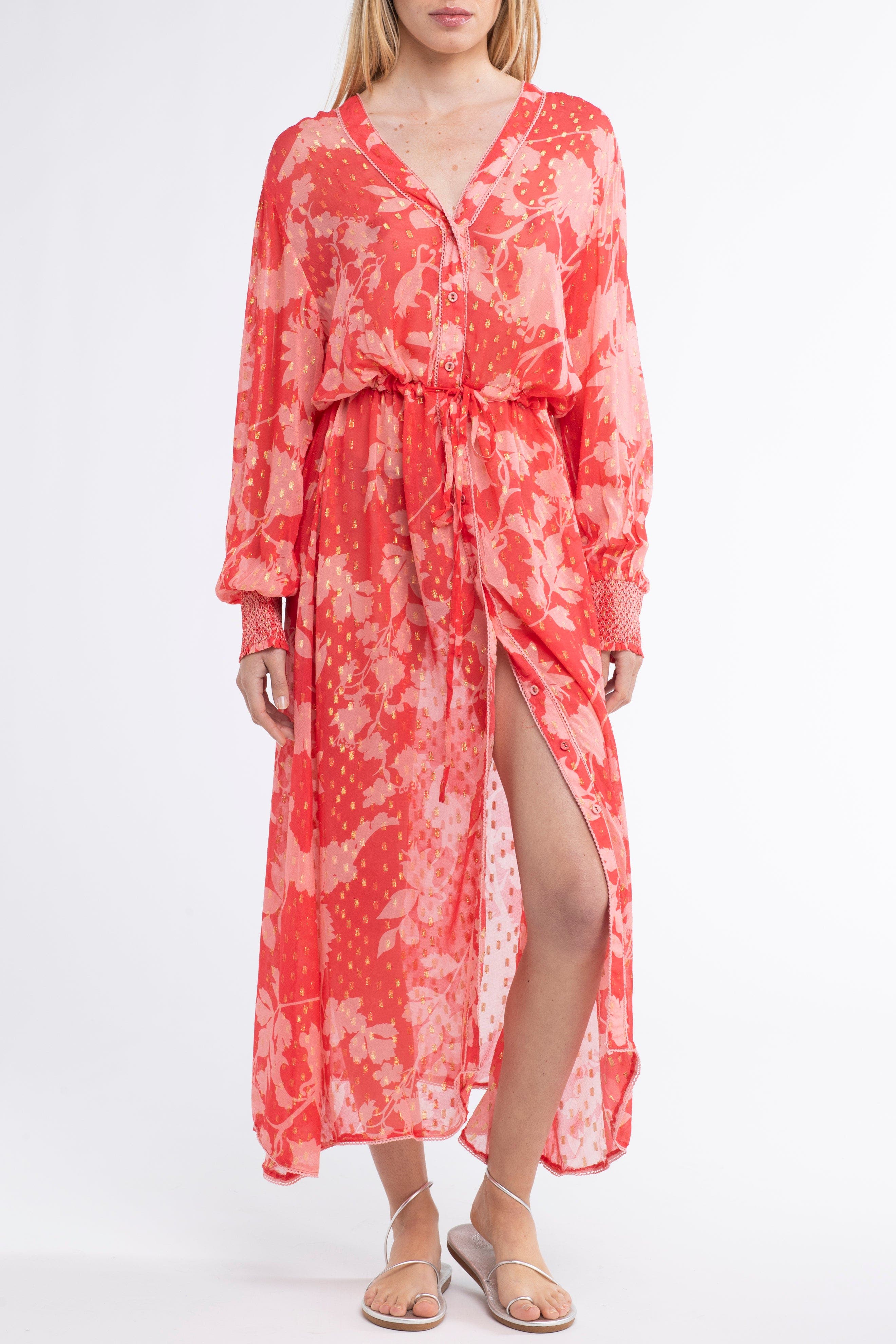 Cabana Cover-Up Flower Kaftan Dress - image 4