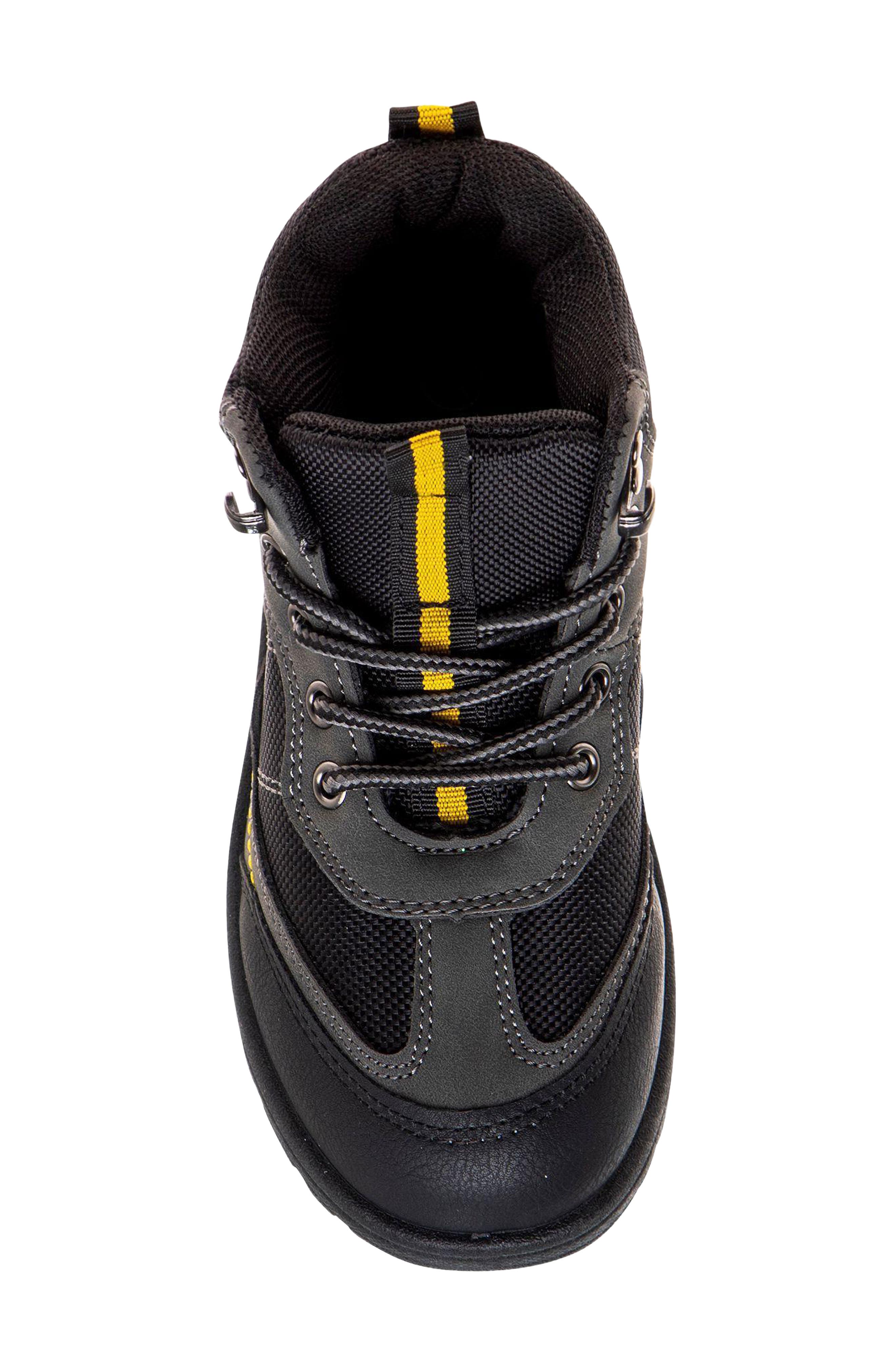 Kids' Hiker Boot, Alternate, color, GREY/ YELLOW
