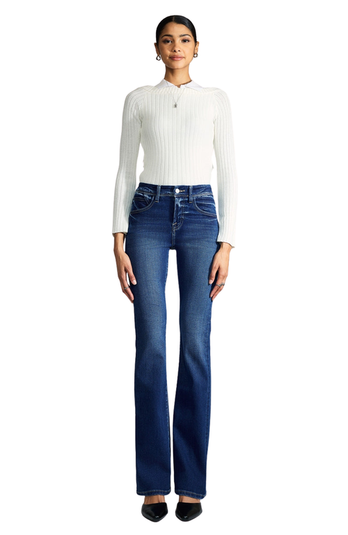 Kancan Premier Jesy Premier Ultra High Rise Bootcut Jeans In Dark Wash