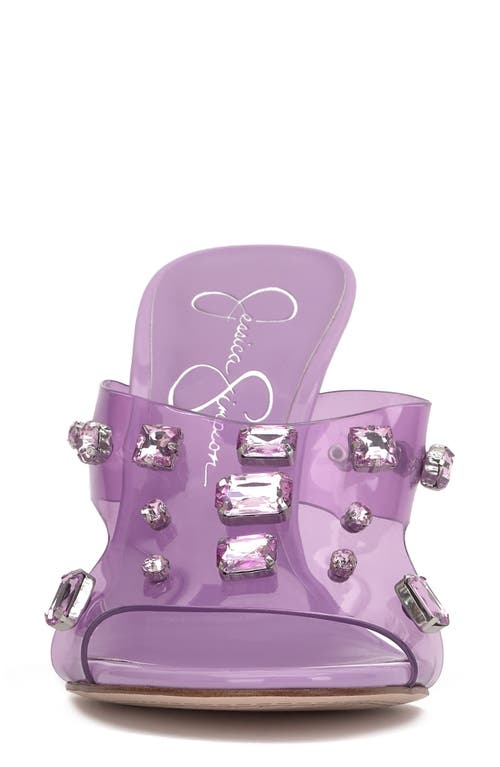 Jessica Simpson Ganisa Wedge Slide Sandal In Orchid