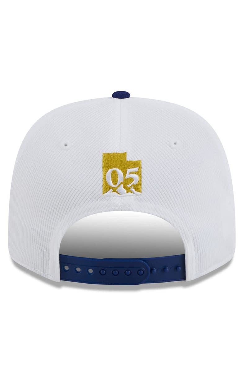 New Era Men's New Era  White/Blue Real Salt Lake 2025 Jersey Hook 9SEVENTY Stretch-Snap Hat, Alternate, color, 