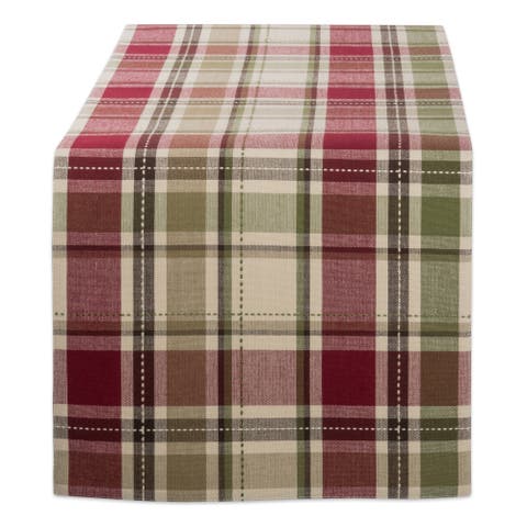 Homespun Plaid Table Runner