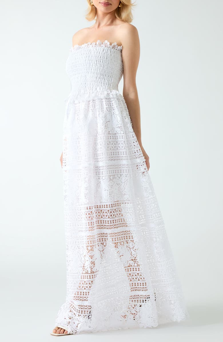 Marciano Malene Strapless Maxi Dress, Alternate, color, 