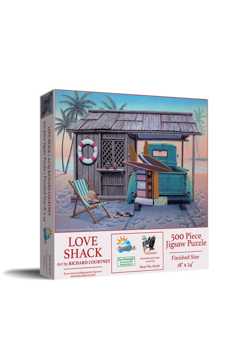 Sunsout Love Shack 500 piece Jigsaw Puzzle for Adults, Main, color, Multicolor