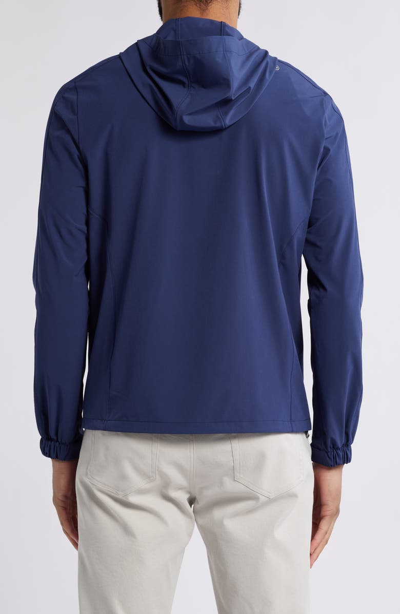 Peter Millar Crown Crafted Quest Water Resistant Half Zip Hoodie, Alternate, color, 