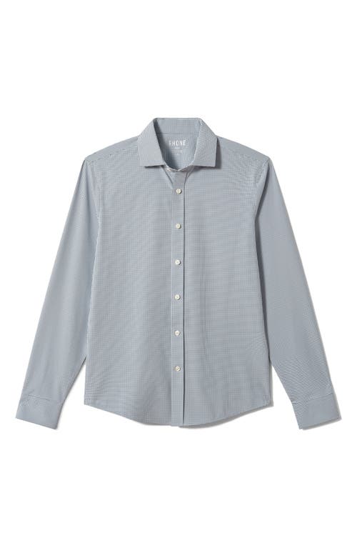 Rhone State Of Mind Grid Check Slim Fit Button-up Shirt In Blue