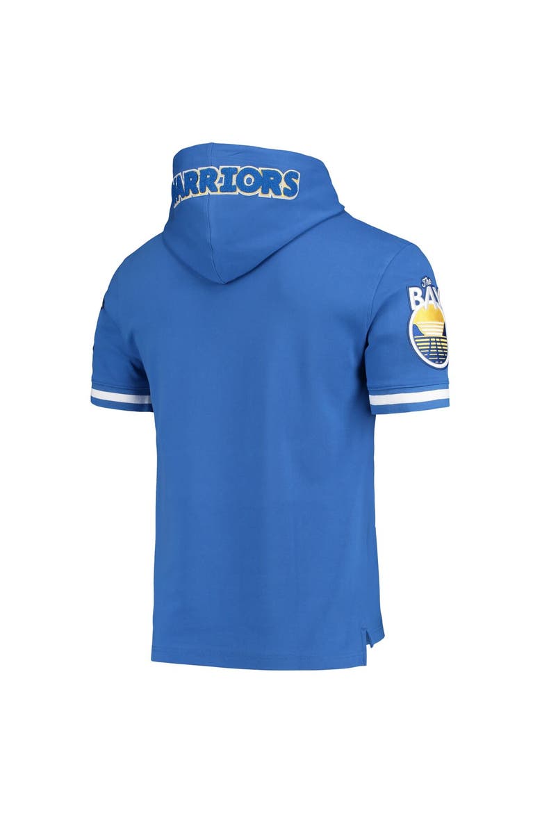 Men's Pro Standard Klay Thompson Royal Golden State Warriors Name & Number Short Sleeve Pullover Hoodie, Alternate, color, Royal