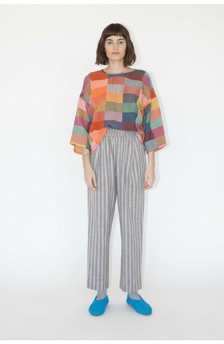 Ace & Jig Bailey Pull-on Barrel Pant, Main, color, Scribble