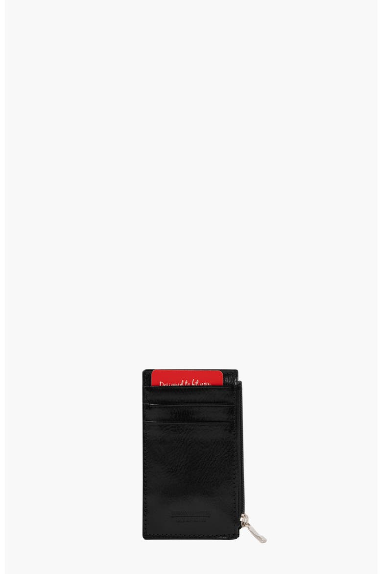 Gentleman Leather Card Holder Slim Wallet 573, Alternate, color, Black
