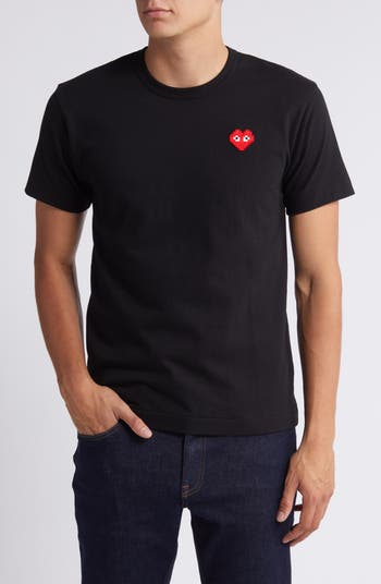 Comme des Garçons PLAY Pixel PLAY Appliqué T-Shirt | Nordstrom