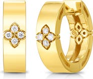 Roberto Coin Verona Diamond Huggie Hoop Earrings