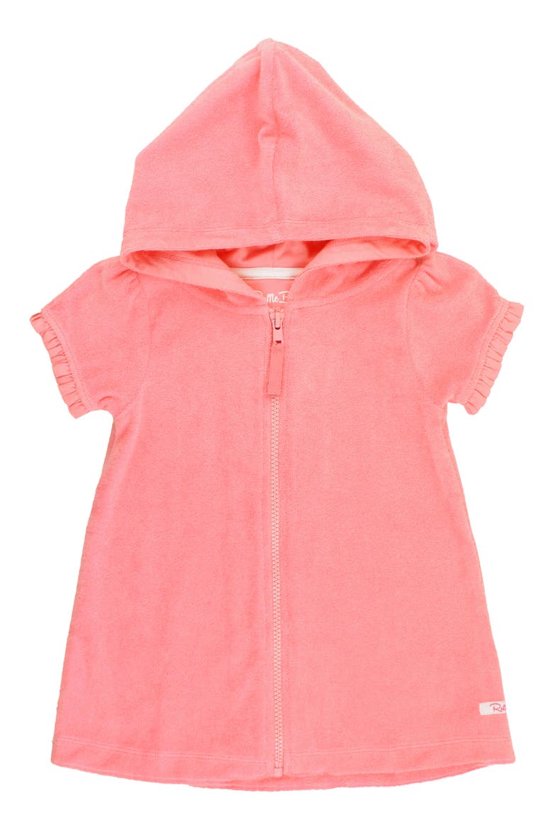 Terry Cloth Swim Cover-Up, Alternate, color, BUBBLEGUM PINK