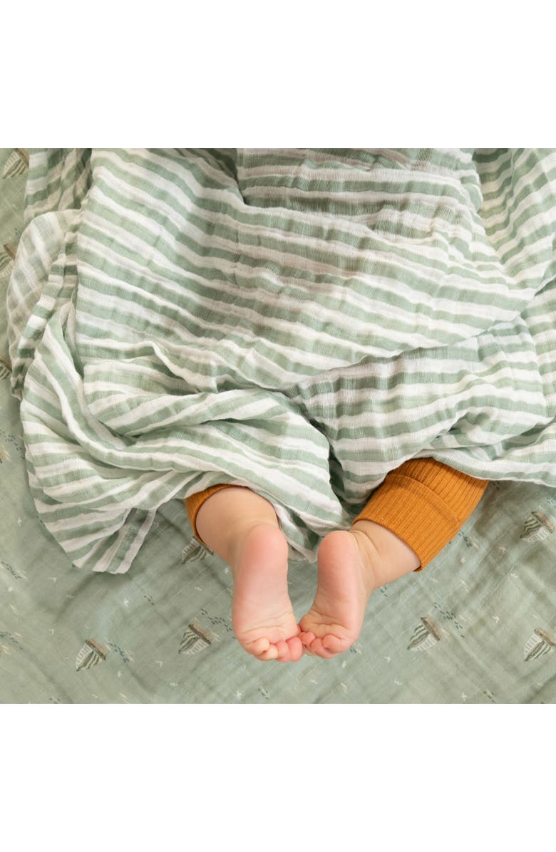 aden + anais 2-Pack 100% Organic Cotton Muslin Swaddles, Alternate, color, Sailing Seas