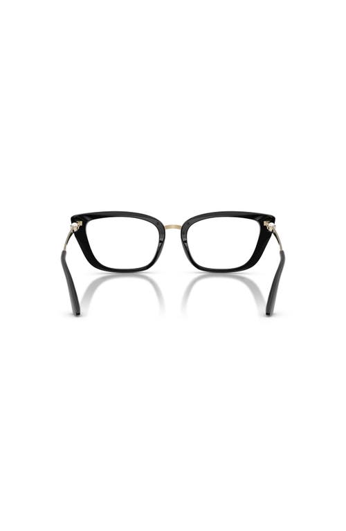 Jimmy Choo 52mm Cat Eye Optical Glasses In Black