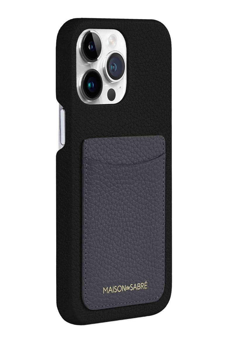 Card Phone Case, Alternate, color, Graphite Caviar