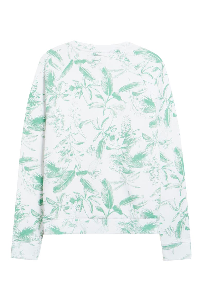 Botanical Print Sweatshirt, Alternate, color, GREEN MULTI