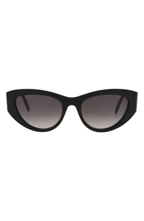 54mm Modified Cat Eye Sunglasses