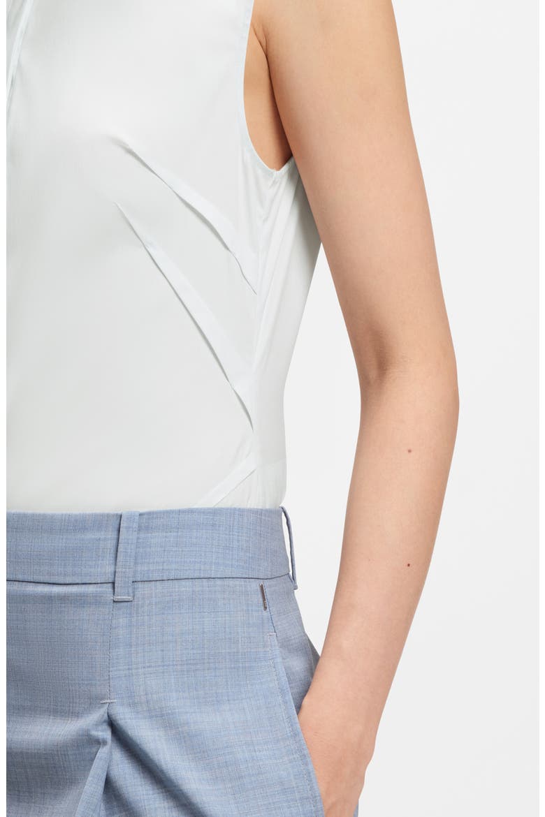 Burbella Darted Sleeveless Top, Alternate, color, PALE LAGOON