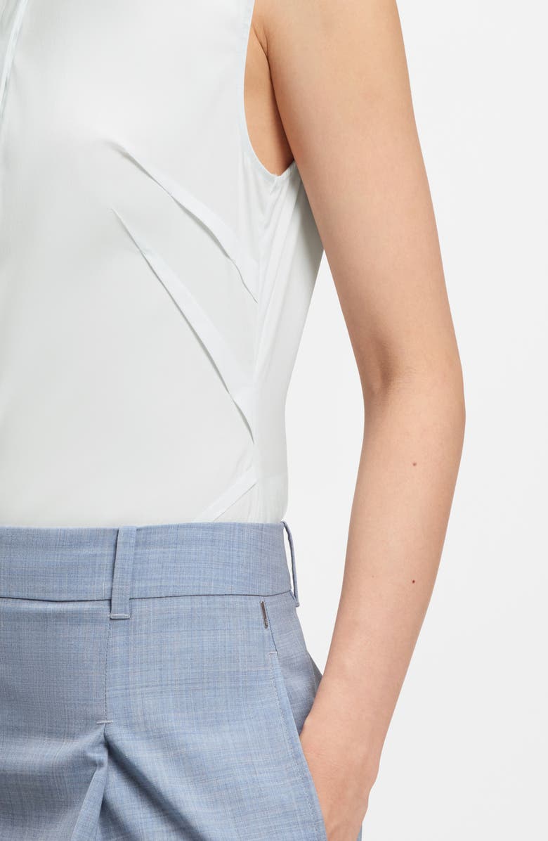 BOSS Burbella Darted Sleeveless Top, Alternate, color, Pale Lagoon