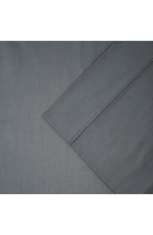 Modern Threads Solid 400 Thread Count Egyptian Cotton Sheet Set In Grey