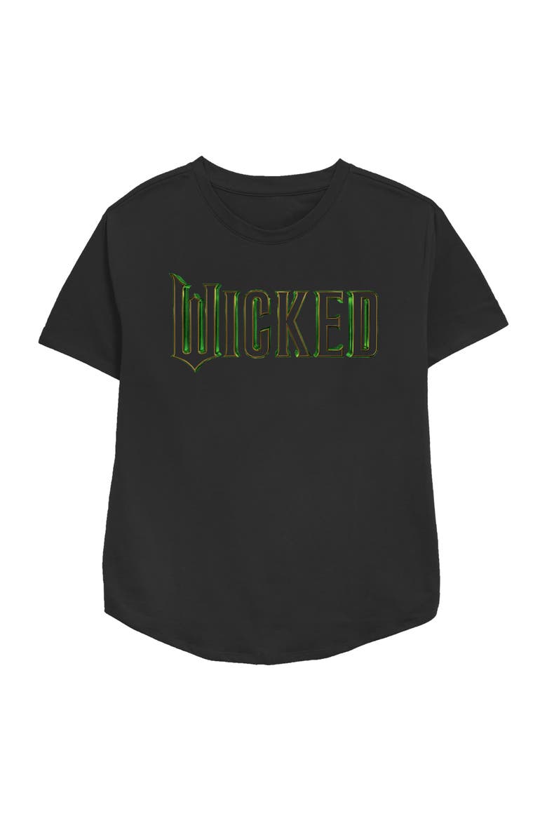 Women's Wicked Official Logo  Graphic T-Shirt, Main, color, Black Classic Logo