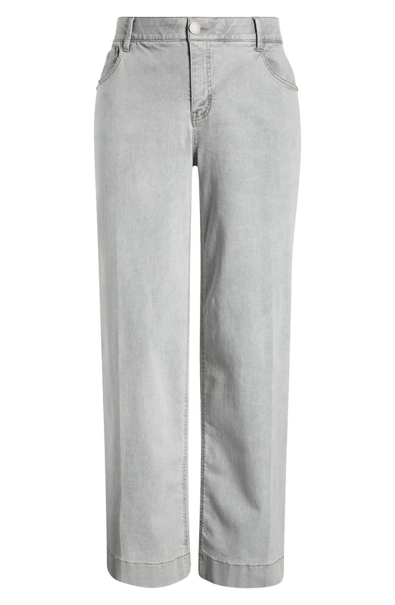 Wit & Wisdom Sam 'Ab'Solution High Waist Wide Leg Jeans, Alternate, color, Light Grey