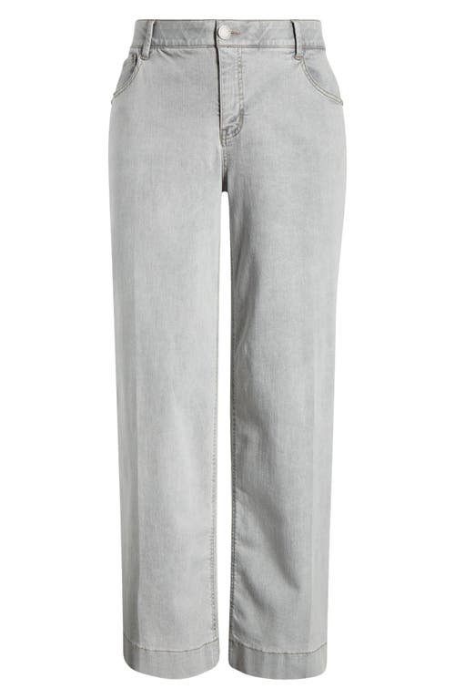 Wit & Wisdom Sam 'ab'solution High Waist Wide Leg Jeans In Light Grey
