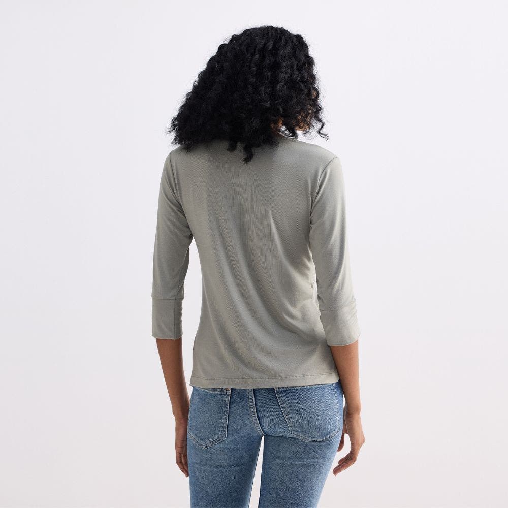 Twist Front Knit Shirt - image 2