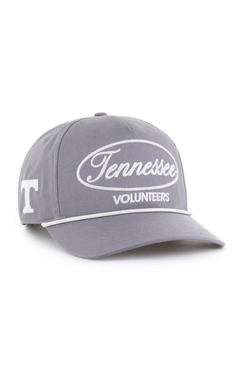 '47 Men's '47 Gray Tennessee Volunteers Contemporary Basics Foundational Rope Hitch Adjustable Hat, Main, color, Gray