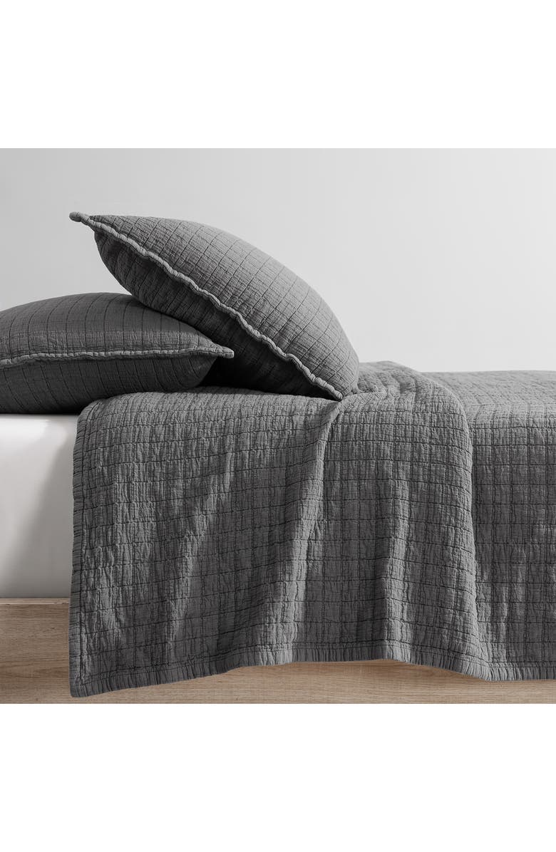 Calvin Klein Essential Washed Jacquard Coverlet, Alternate, color,