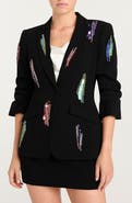 Cinq à Sept Sequin & Paillette Detail Jacket