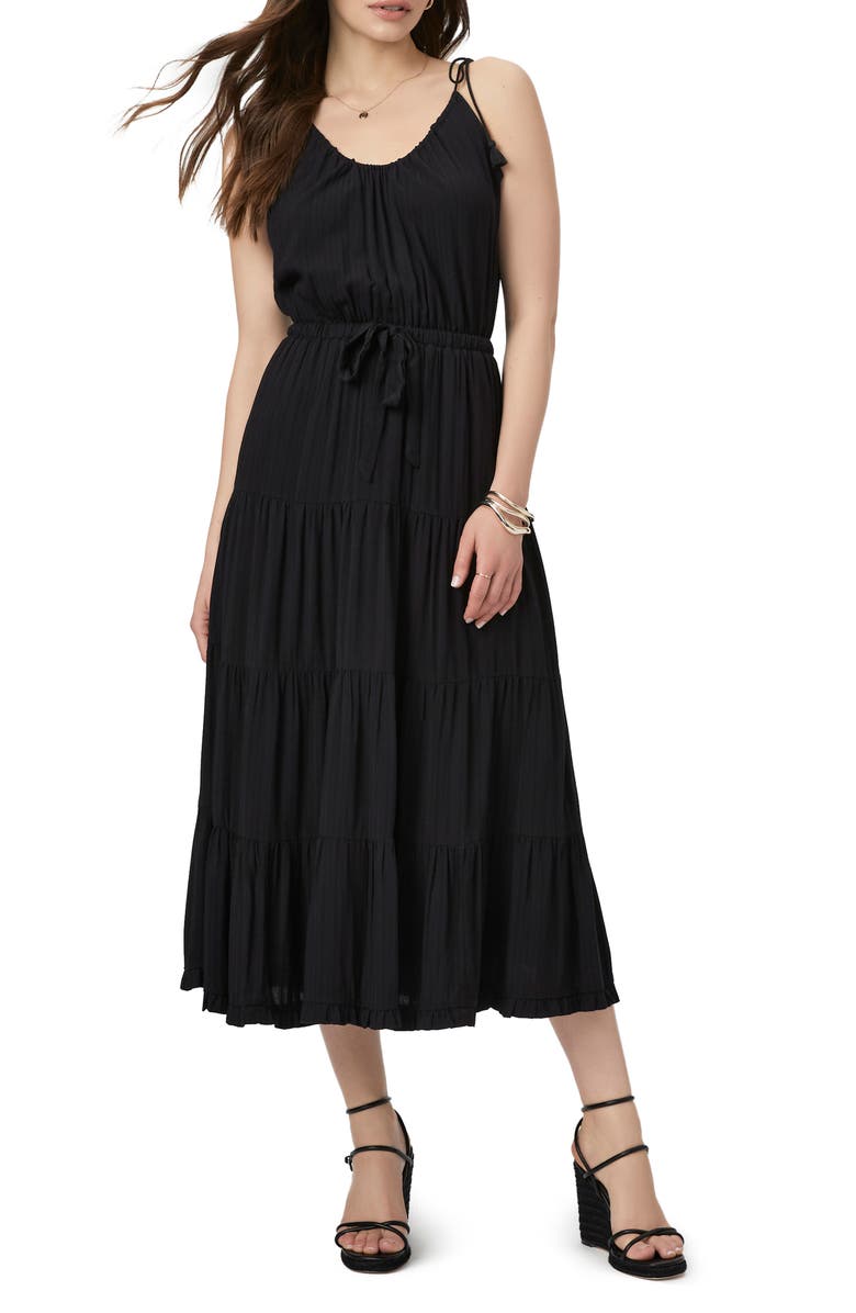 PAIGE Wellsley Tie Strap Maxi Dress, Main, color, Black