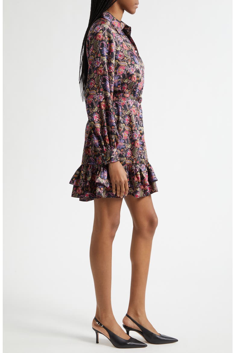 Tirza Paisley Eclipse Long Sleeve Shirtdress, Alternate, color, BLACK MULTI