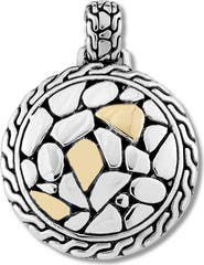 SAMUEL B. Two-Tone Pebble Pendant