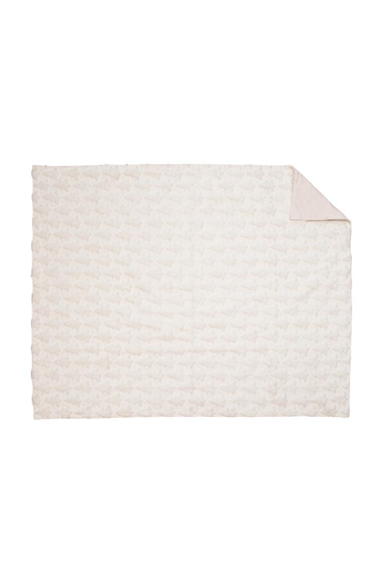Frosted Tree Throw Blanket, Main, color, White