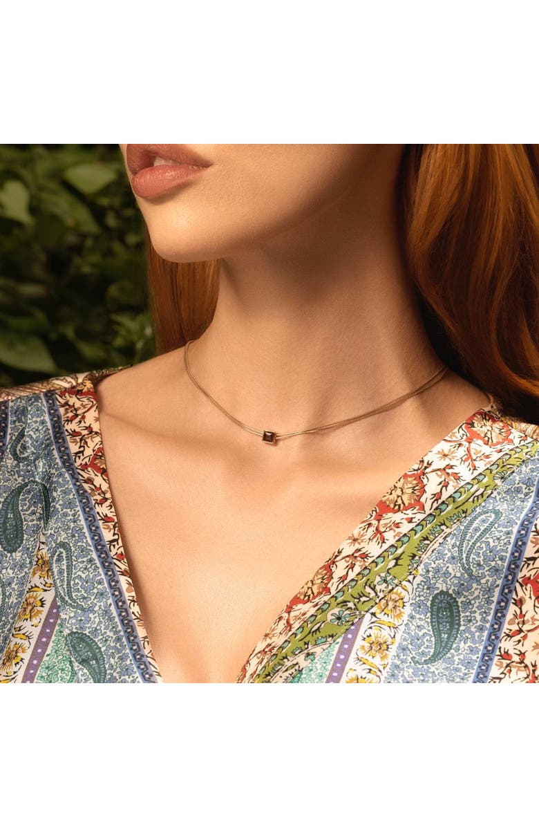 Karma and Luck Love & Cherish - Ruby Evil Eye July Birthstone Necklace, Alternate, color, Gold/Red