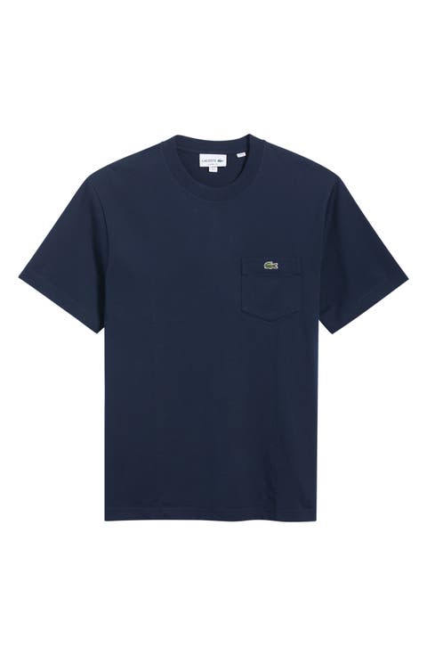 Croc Logo Cotton Pocket T-Shirt