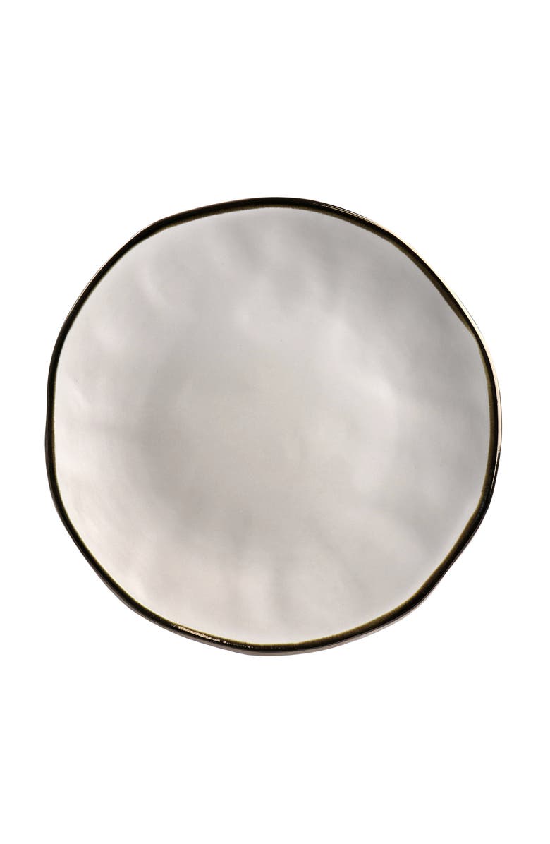 Elama Modern 16 Piece Stoneware Dinnerware Set, Alternate, color, White