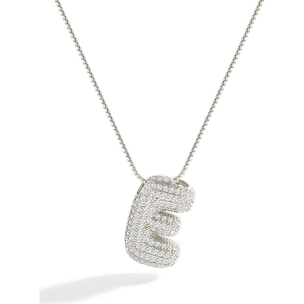 Mint & Lily Pave Bubble Initial Necklace