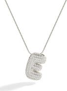 Mint & Lily Pave Bubble Initial Necklace