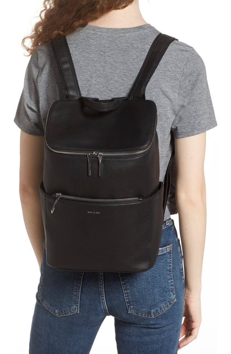 Matt & Nat 'Brave' Faux Leather Backpack, Alternate, color,