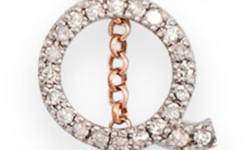 Meshmerise Diamond Initial Bezel Bracelet In Burgundy