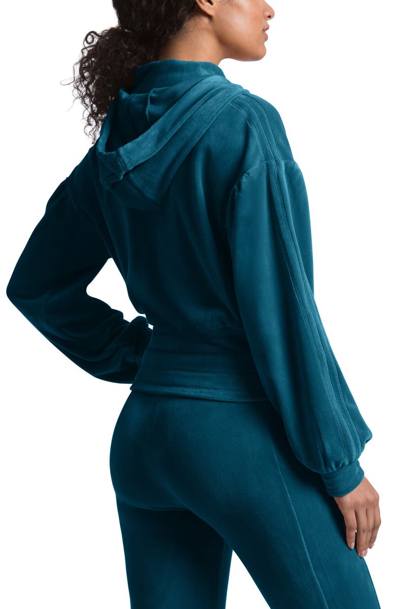 Juicy Couture Velour Hoodie, Alternate, color, 