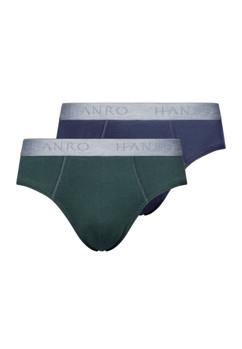 Hanro Cotton Essentials 2-pack Cotton Briefs In Multi